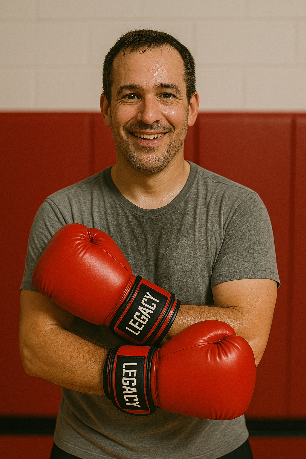 mann mit boxhandschuhen